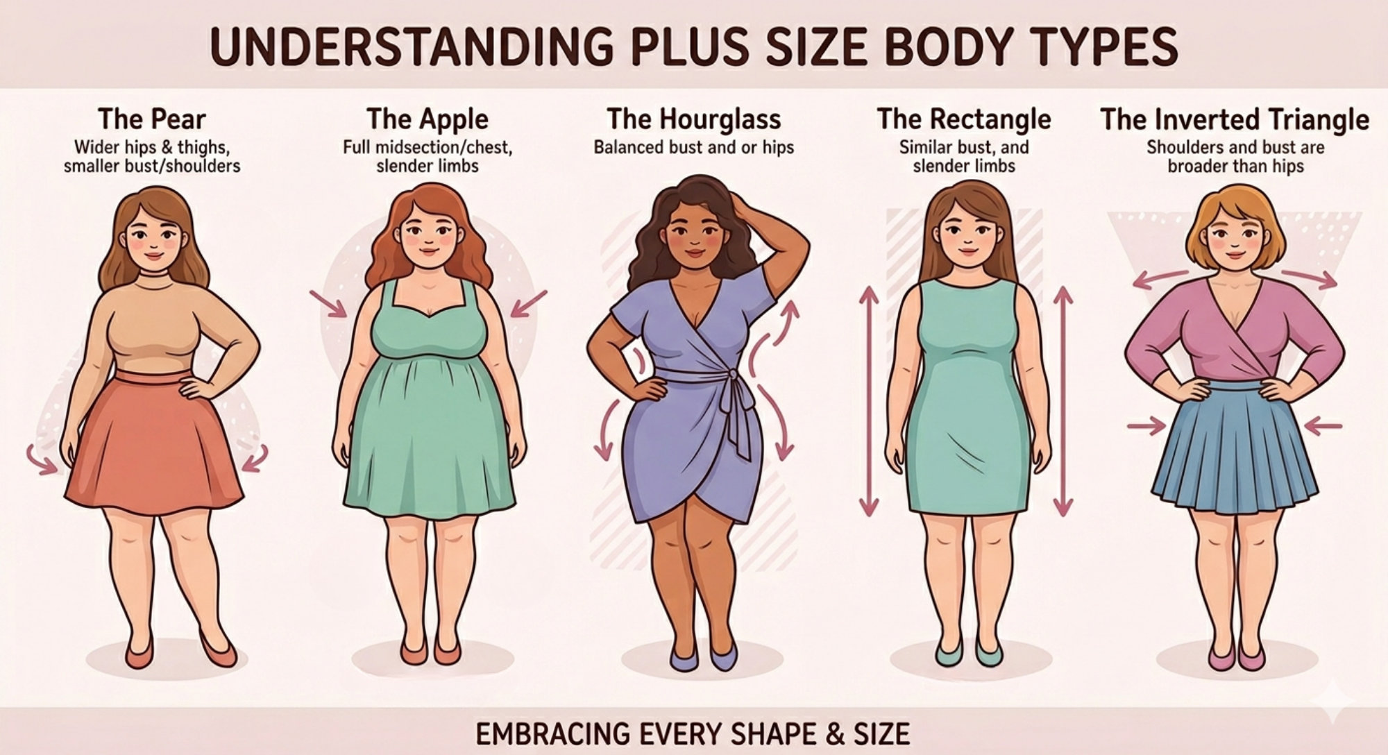 The Different Body Types of Plus Size Women